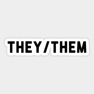 They/Them Sticker